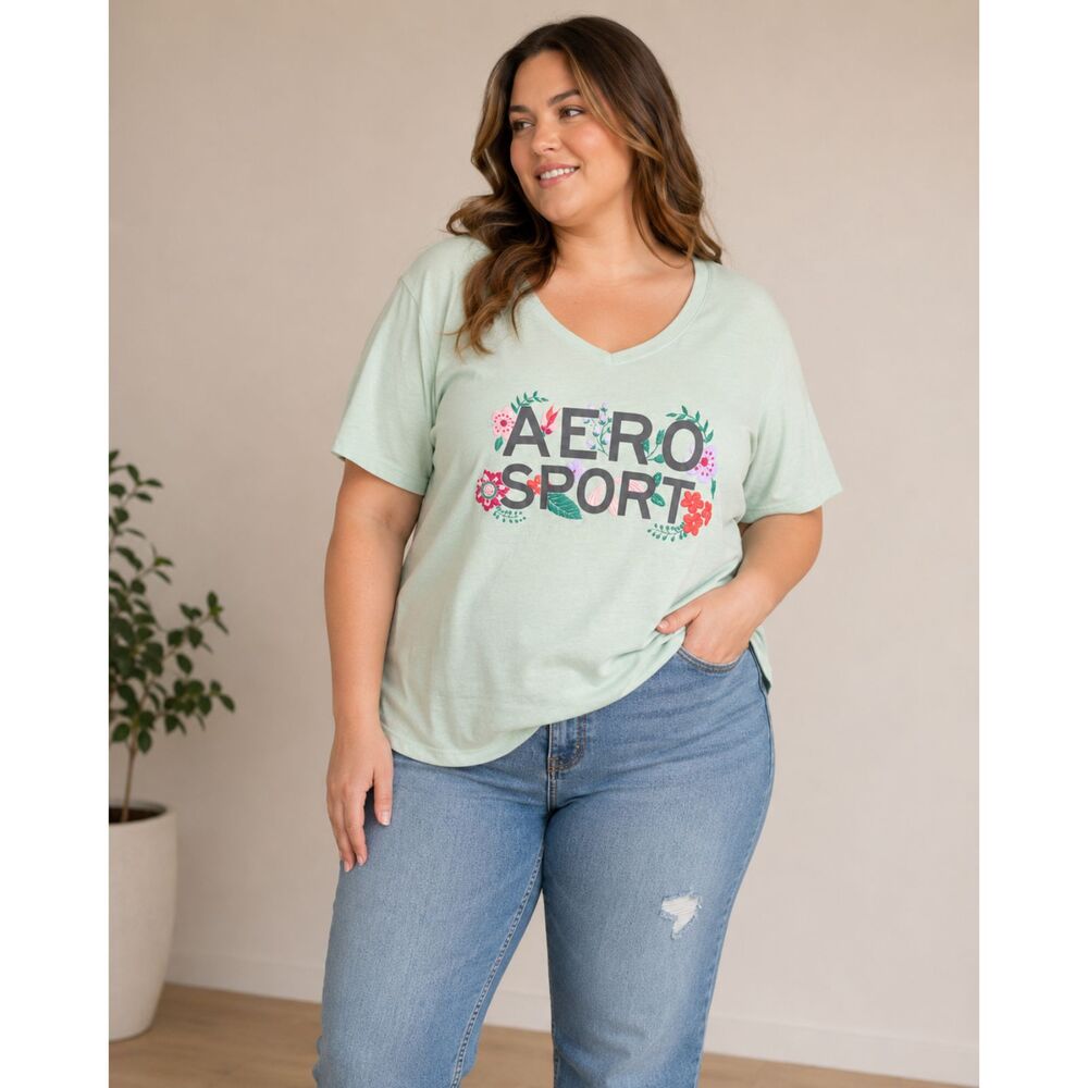 Aéropostale Sport T-shirt Plus Size 1X Basic Minimalist Active Workout NWT